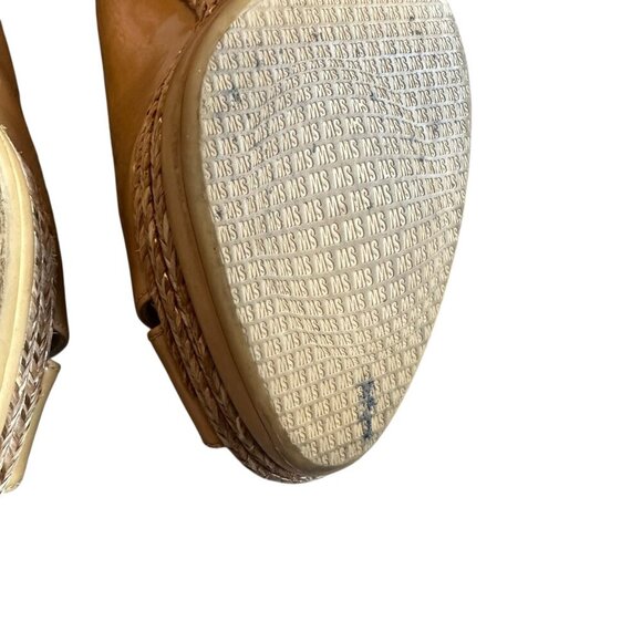 Stuart Weitzman Patent Leather Espadrille Wedge Sandals Heels Size 7 Women's - Picture 13 of 14